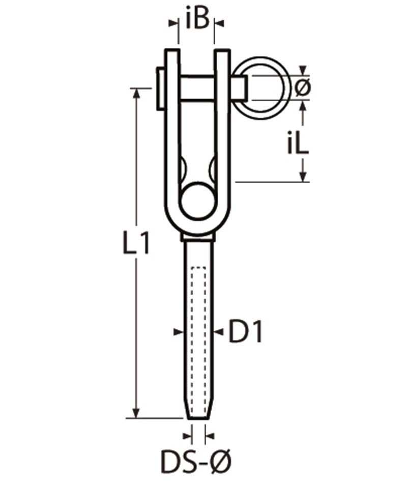 Marinetech Walstoggle 4mm x 89mm