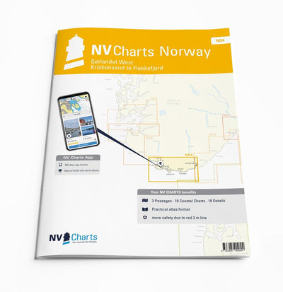 NV Atlas Noorwegen NO4 Sørlandet Vest - Flekkefjord til Kristiansand