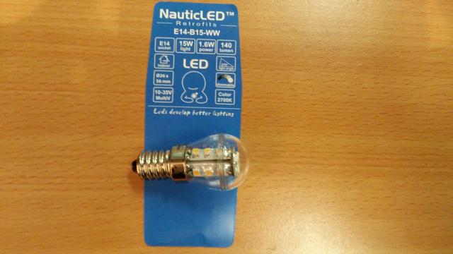 NauticLED Bulb-15 E14 rondom schijnend, 2700K