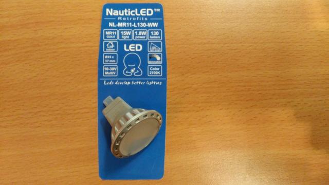 NauticLED MR11 L130 lichthoek breed 120 graden, 2700K