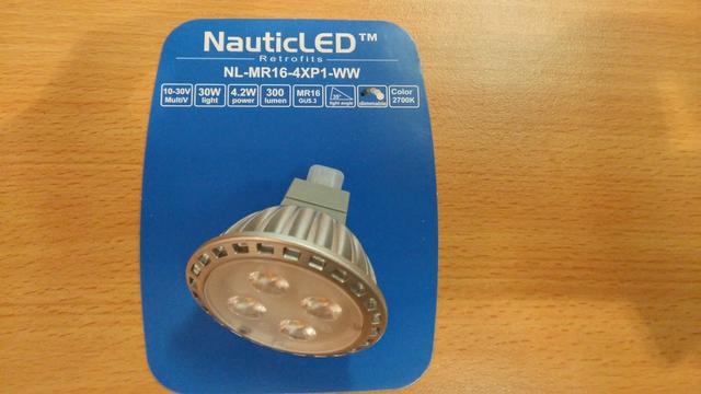 NauticLED MR16 4XP1 spot lichthoek 35 graden, 2700K