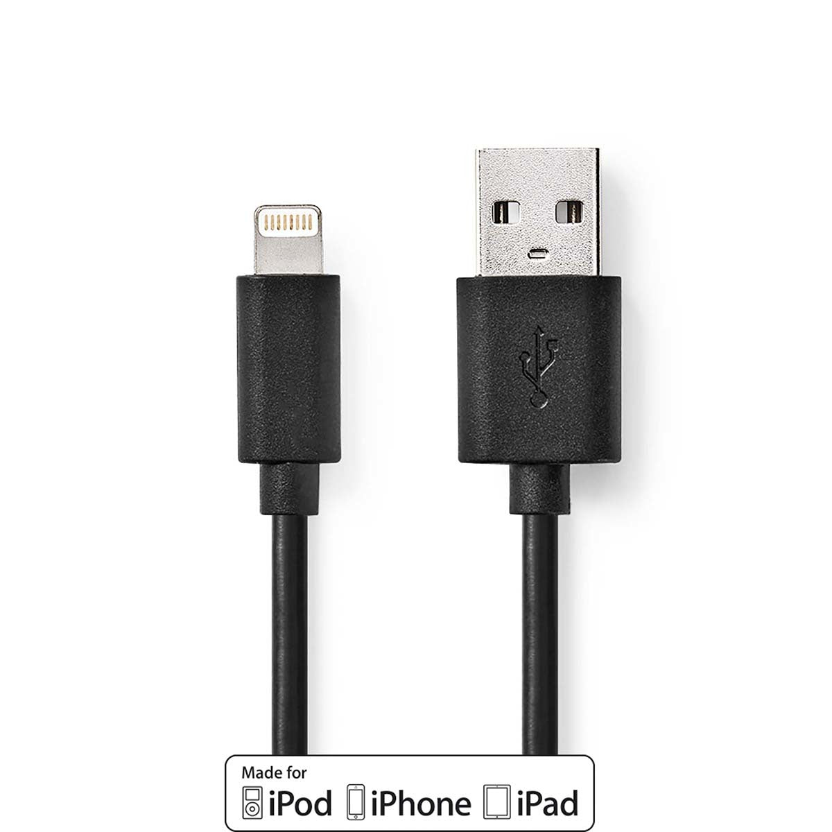 Nedis Lighting kabel Apple Lightning 8-Pins naar USB-A Male