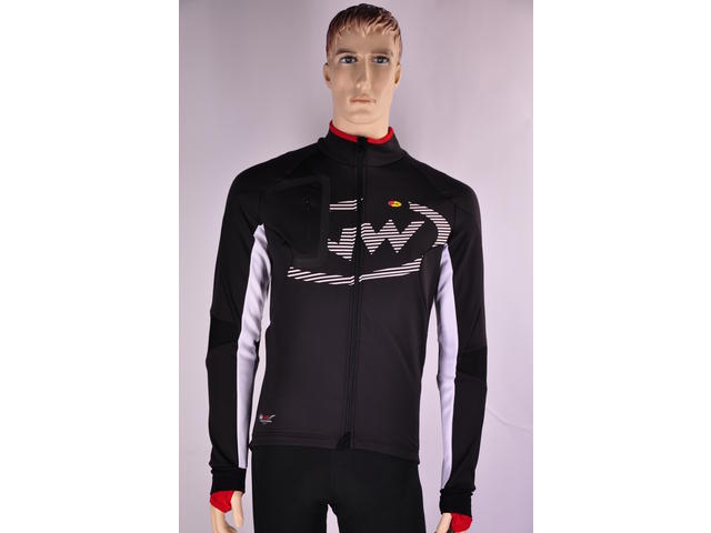 Northwave NRG logo winter jacket fietsjack zwart met wit heren