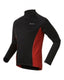 Odlo Bike standup collarWARM fietsshirt lange mouwen zwart met rood heren