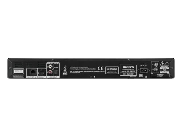 Onkyo BD-SP353B BD-Live, DivX Plus HD, AVCHD-compatible, 1080p Upscaling, USB
