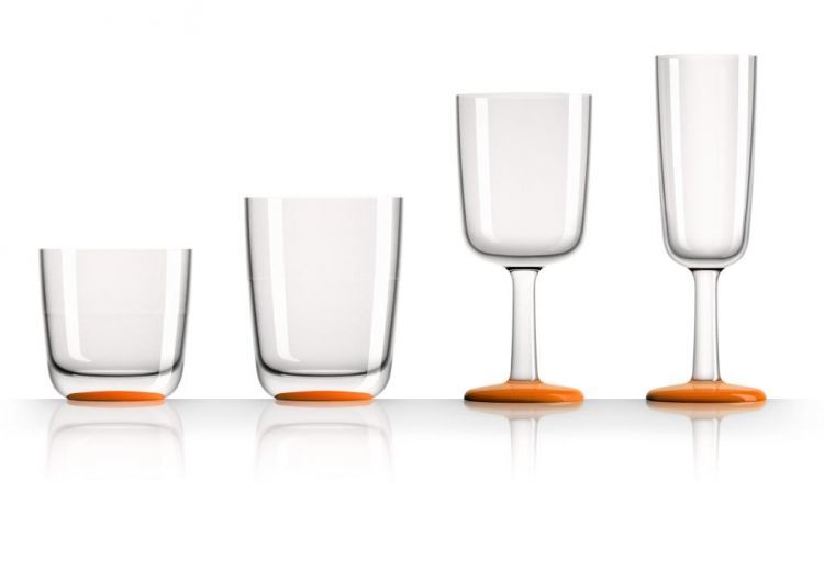 Palm Scheepsservies Marc Newson Waterglazen set 6 stuks oranje