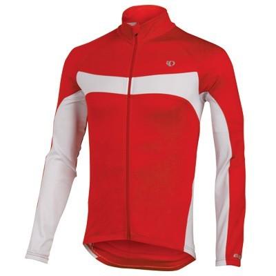 Pearl Izumi Elite Thermal LS fietsjack rood met wit heren