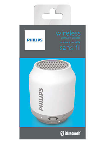 Philips BT50W zeer compacte bluetooth speaker met anti clipping functie