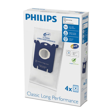Philips FC8021/03 s-bag 4 originele stofzuigerzakken, Synthetisch