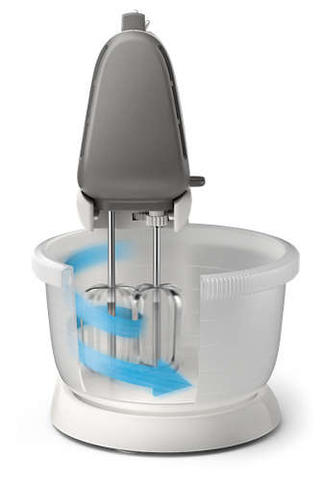 Philips HR3745/00 Mixer met turbo stand, bandgardes en 3 liter kom