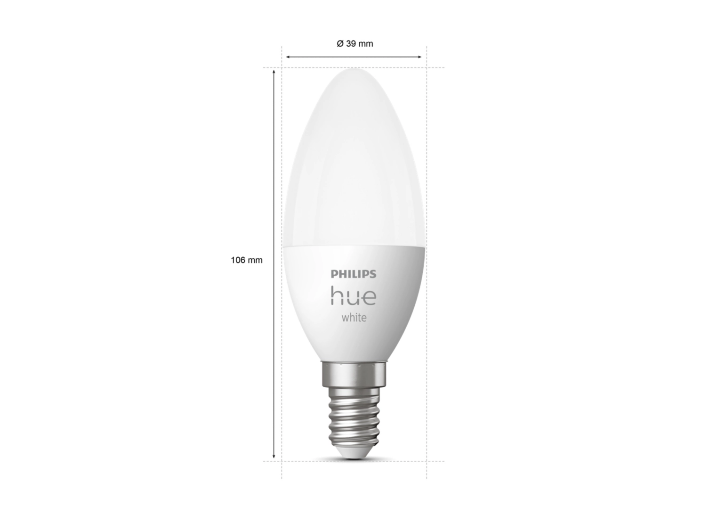 Philips HueW Losse kaarslamp E14