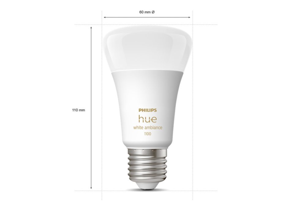 Philips HueWA Hue standaardlamp E27 Lichtbron - White Ambiance - 2-pack