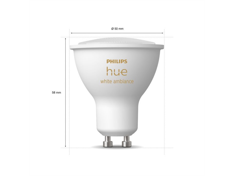 Philips HueWA Hue white ambiance GU10 Bluetooth duopak, Wit