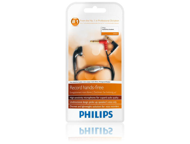 Philips LFH-0331 Handsfree headset voor memorecorders