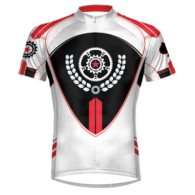 Primal Space Jersey fietsshirt korte mouwen wit heren