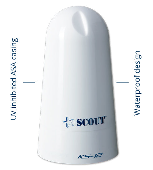 Scout Antenne Marine antenne VHF KS-12 waterproof 156-162 MHz wit