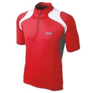 Shimano Originals fietsshirt korte mouwen rood met wit heren