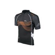 Shimano XTR Performance fietsshirt korte mouwen zwart met bruin en wit heren