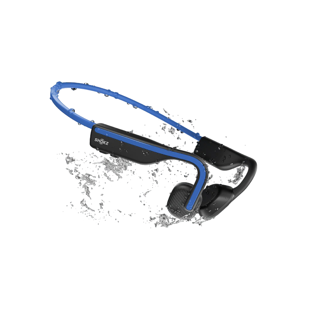 Shokz OpenMove bone conduction hoofdtelefoon blauw