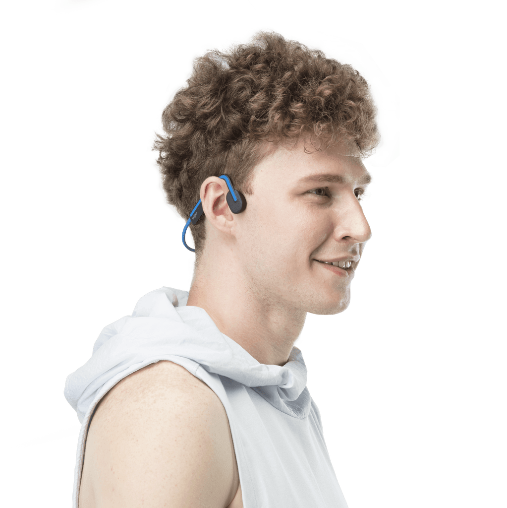 Shokz OpenMove bone conduction hoofdtelefoon blauw