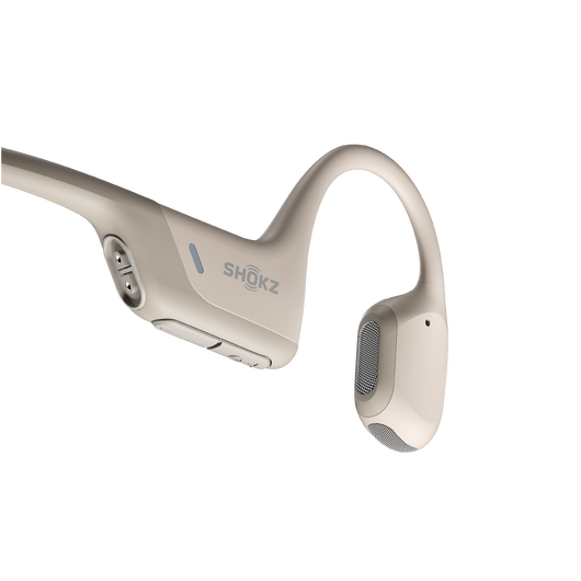 Shokz OpenRun Pro bone conduction hoofdtelefoon beige