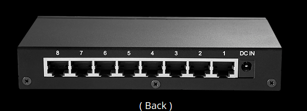 Silent Angel Bonn-N8 High End 8-ports netwerkswitch voor audio verbetering