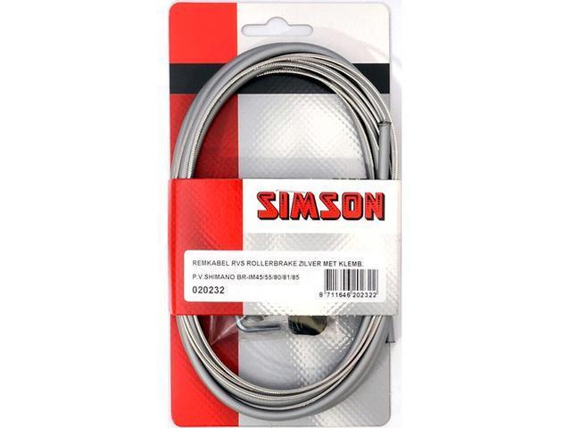 Simson Remkabelset Rollerbrake Shimano RVS