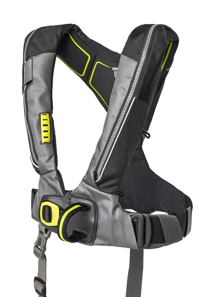 Spinlock Deckvest 6D 275N automatisch reddingsvest grijs met quick release