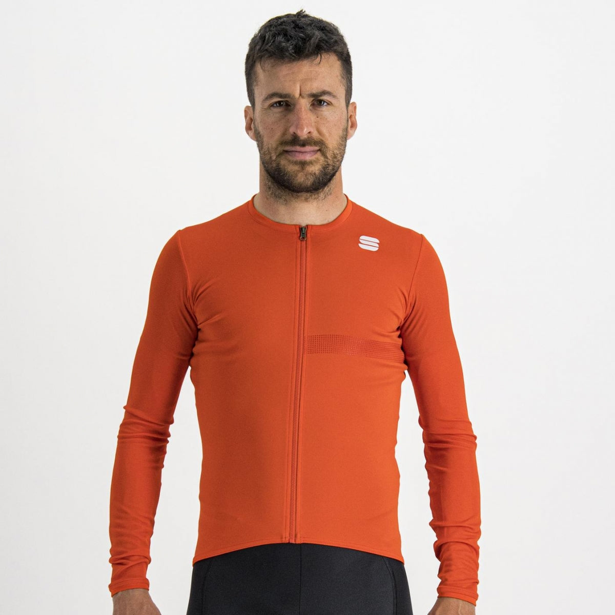 Sportful Matchy fietsshirt lange mouwen rood heren