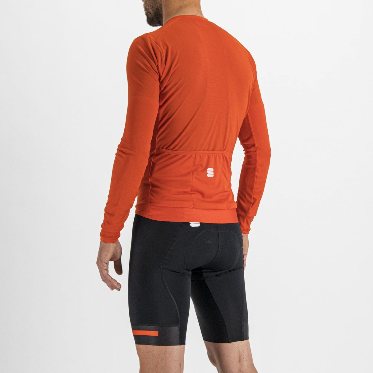 Sportful Matchy fietsshirt lange mouwen rood heren