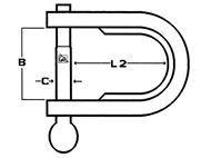 Talamex D-Plaatsluiting 5mm