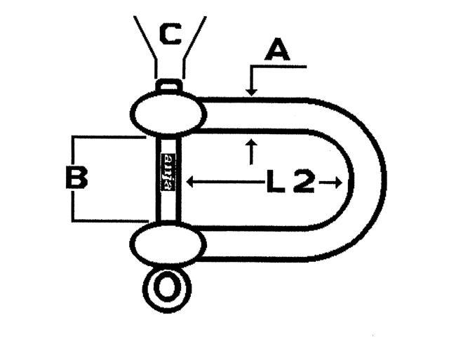 Talamex D-SLUITING - OOGBOUT 8mm