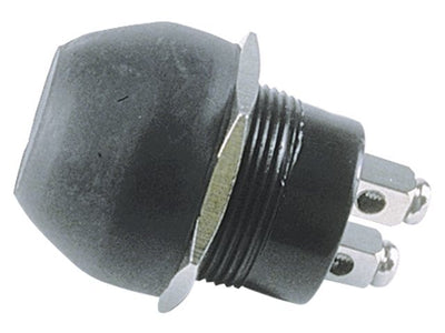Talamex Drukknopschakelaar <9mm met rubberen knop en zilveren contacten