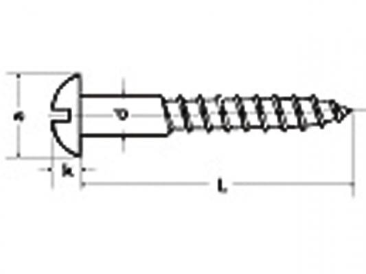 Talamex HOUTSCHROEF BOLKOP 2,0x10mm (10stk)