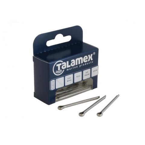 Talamex Splitpen 2.0x20mm 12 stuks in een doosje verpakt, RVS AISI 316