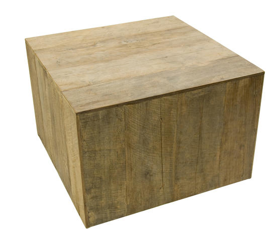 Timeless Kopenhagen BLOK 60 Salontafel - blok van recycled teakhout 60x60x40 cm