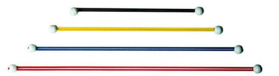 U-Rope Zeilbinder 50cm met bal blauw elastiek, zakje met 4 stuks