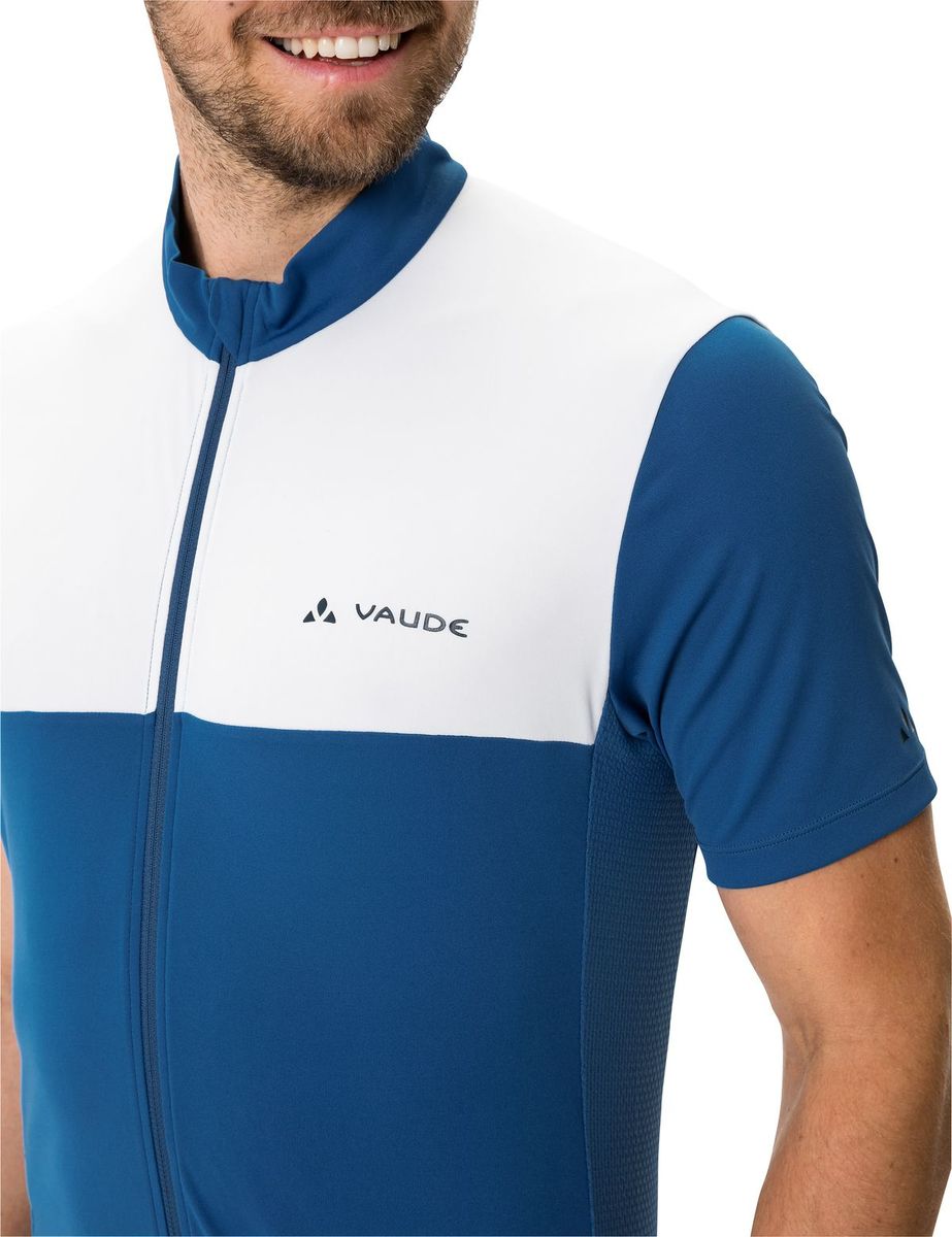 Vaude Matera fietsshirt korte mouwen blauw heren