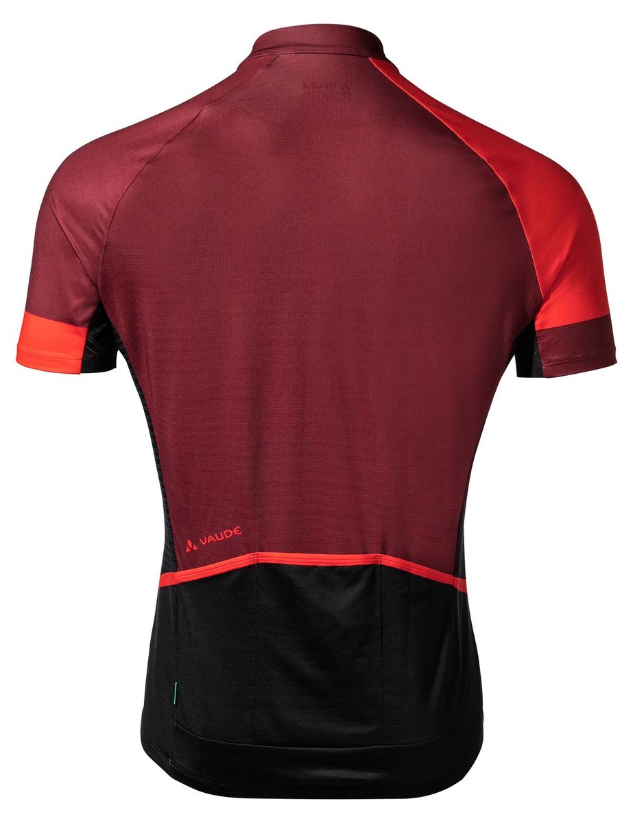 Vaude Posta FZ Tricot fietsshirt korte mouwen rood heren