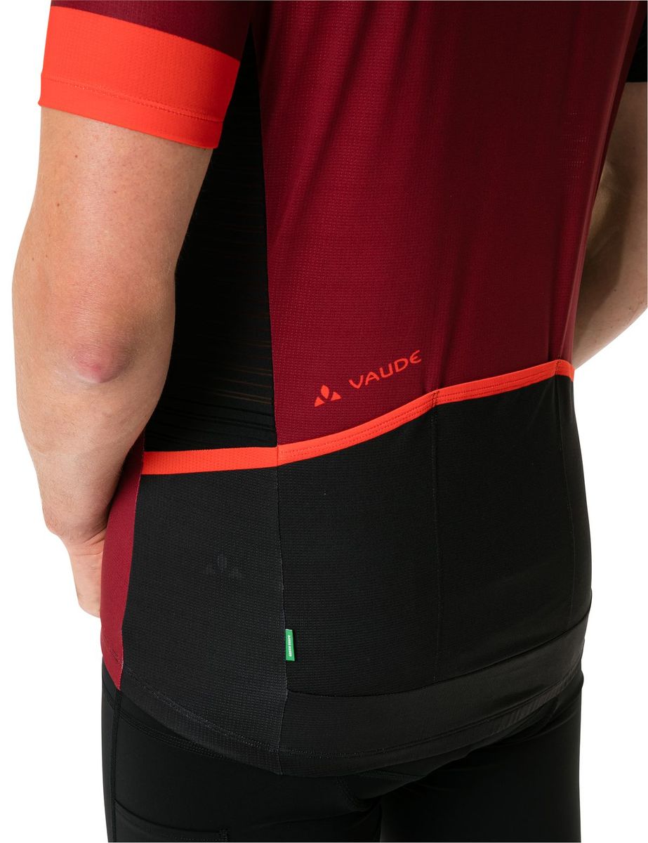 Vaude Posta FZ Tricot fietsshirt korte mouwen rood heren