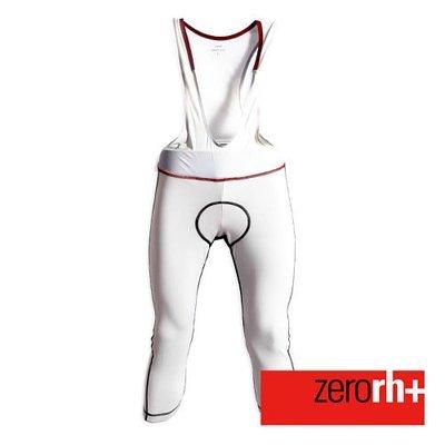 Zero RH+ Pure Salopette fietsbroek 3/4 wit met zwart heren